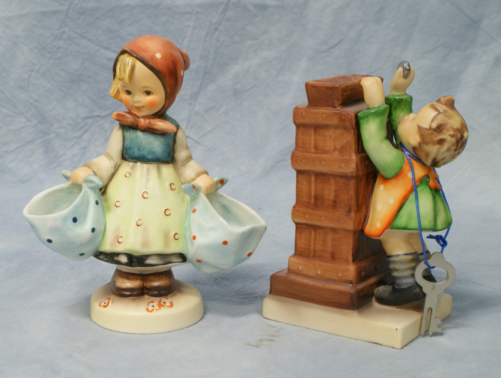 Appraisal: Goebel Hummel Figurines Mothers Darling No TMK- Little Thrifty Bank