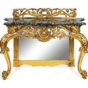 Appraisal: A George II Style Giltwood Console TH CENTURY Height x