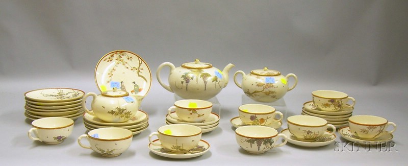 Appraisal: Thirty-six Piece Japanese Satsuma Tea Set