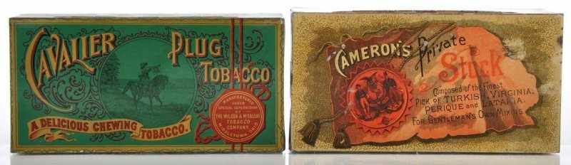 Appraisal: Lot of Square Corner Tobacco Tins Description Pre- lot includes