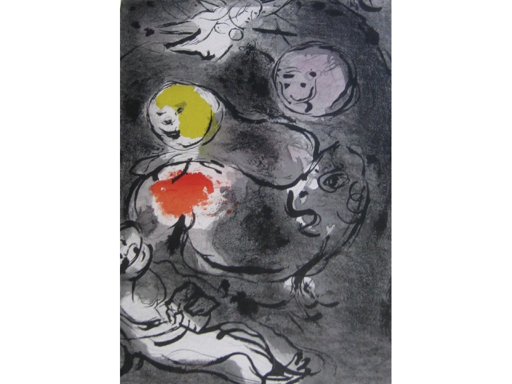 Appraisal: MARC CHAGALL Lithograph 'Daniel in the Lion's Den' gallery label