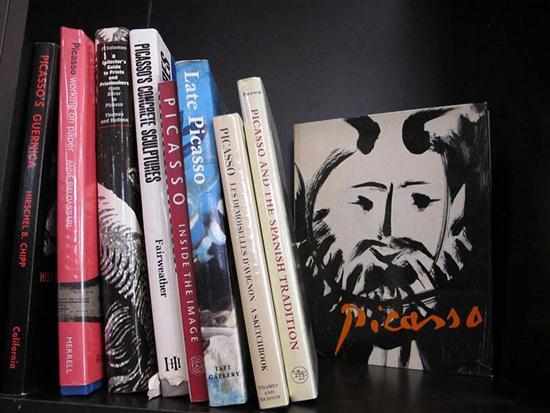 Appraisal: ONE SHELF OF BOOKS RELATING TO PICASSO INCL PICASSO'S GUERNICA