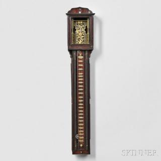 Appraisal: Striking Shaku Dokei or Japanese Pillar Clock traditional-style wood case