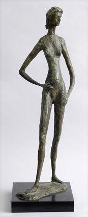 Appraisal: CAROLINE NEWHOUSE - STANDING FEMALE NUDE Cast bronze in tall