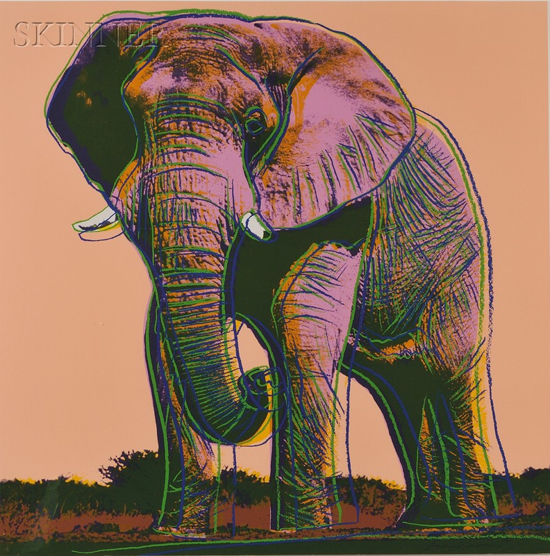 Appraisal: Andy Warhol American - African Elephant from ENDANGERED SPECIES total