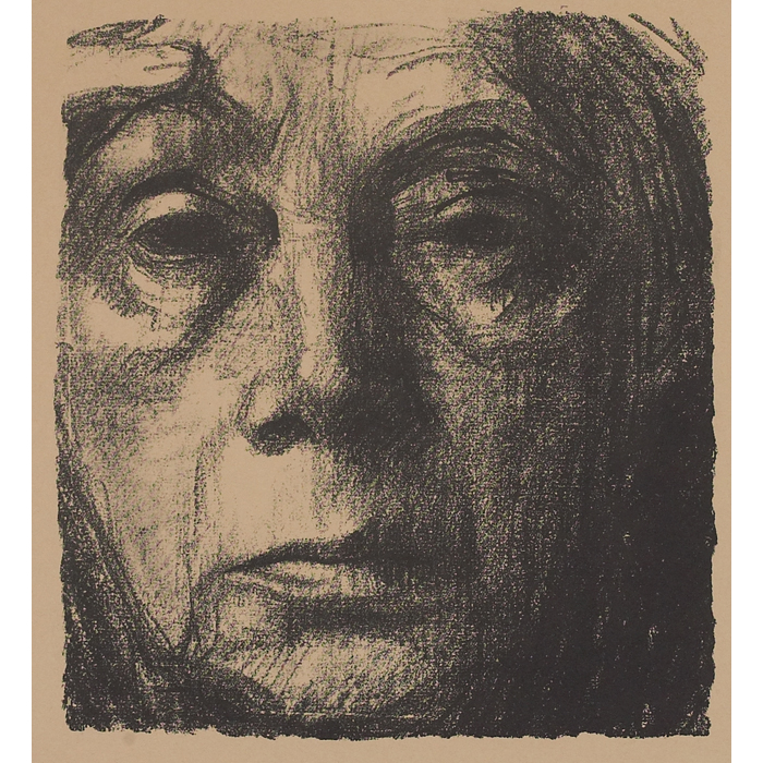 Appraisal: Kathe Kollwitz German - ''Selbstbildnis '' lithograph '' x ''