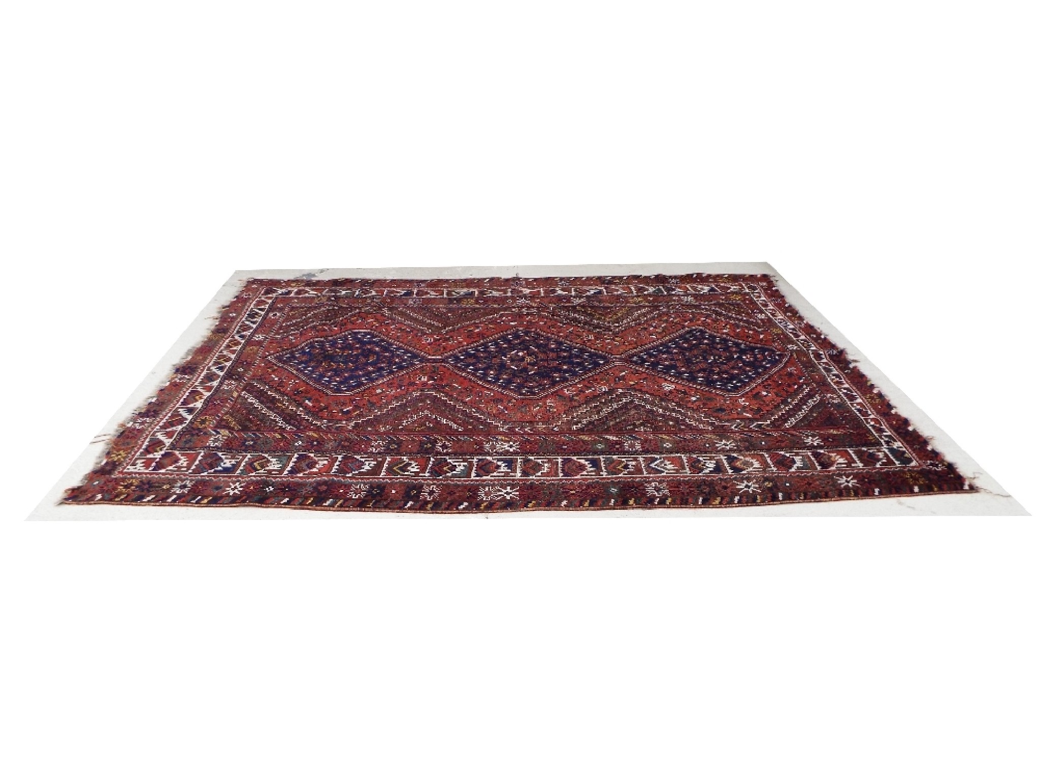 Appraisal: Persian Qashqai carpet x