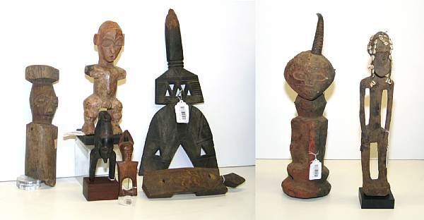 Appraisal: Property of various owners including a Chokwe horned figure Angola