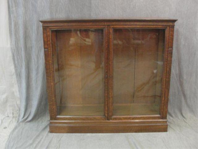 Appraisal: Victorian Oak Door Bookcase with Raised Panels Great quality From