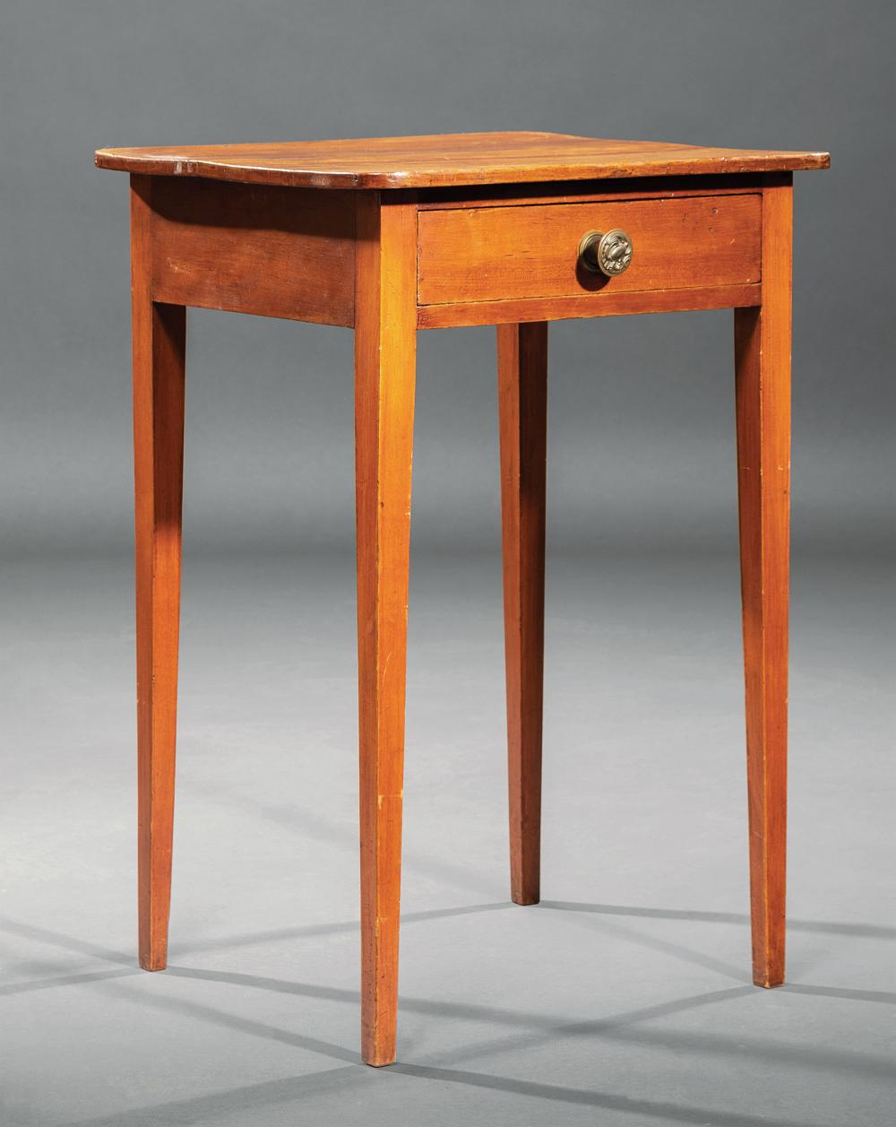 Appraisal: American Federal Maple and Cherrywood Side Table early th c