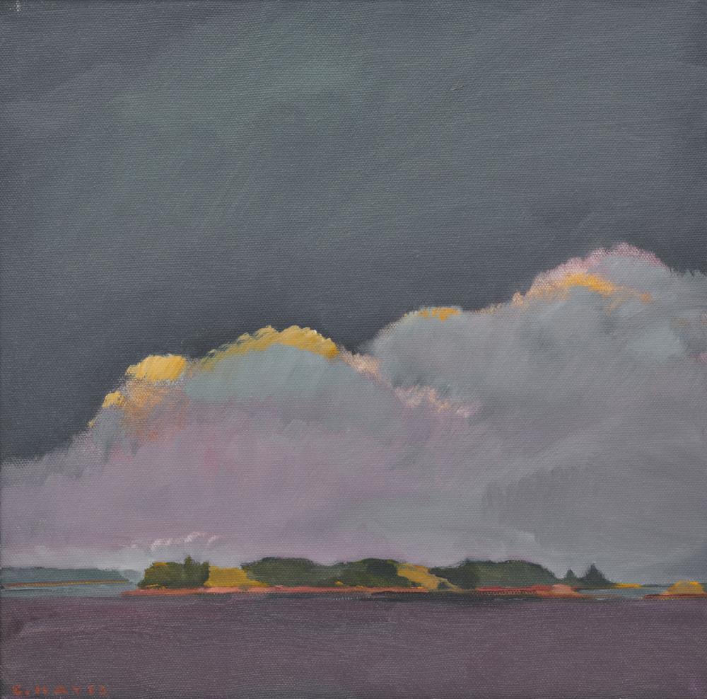 Appraisal: CONNIE HAYES American th st century Poofy Vinalhaven oil on