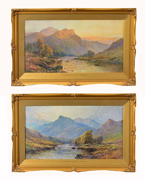 Appraisal: AFTER ALFRED DE BREANSKI'A Highland Valley Morning' and 'A Perthshire