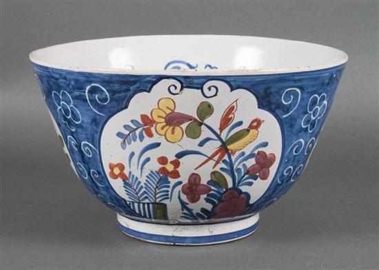 Appraisal: Dutch polychrome Delftware bowl bearing the marks of De Vergulde