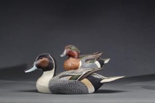 Appraisal: Pintail and Green-Winged Teal DrakesCrisfield MD c The teal has