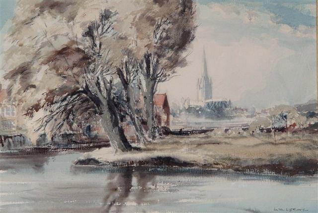 Appraisal: LESLIE L HARDY MOORE - - 'Norwich - Early November'