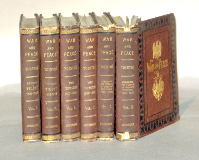 Appraisal: vols Tolstoi Count Leon War and Peace New York W