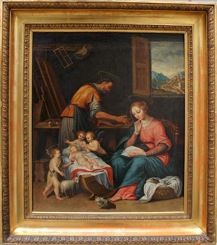 Appraisal: Francesco Albani -circle Francesco Albani -circle The Holy Family in