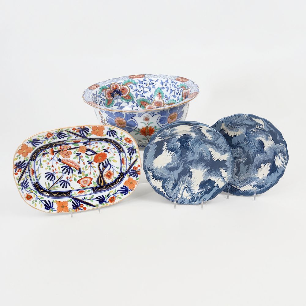 Appraisal: Group of Four Porcelain Table Wares Comprising An Imari style