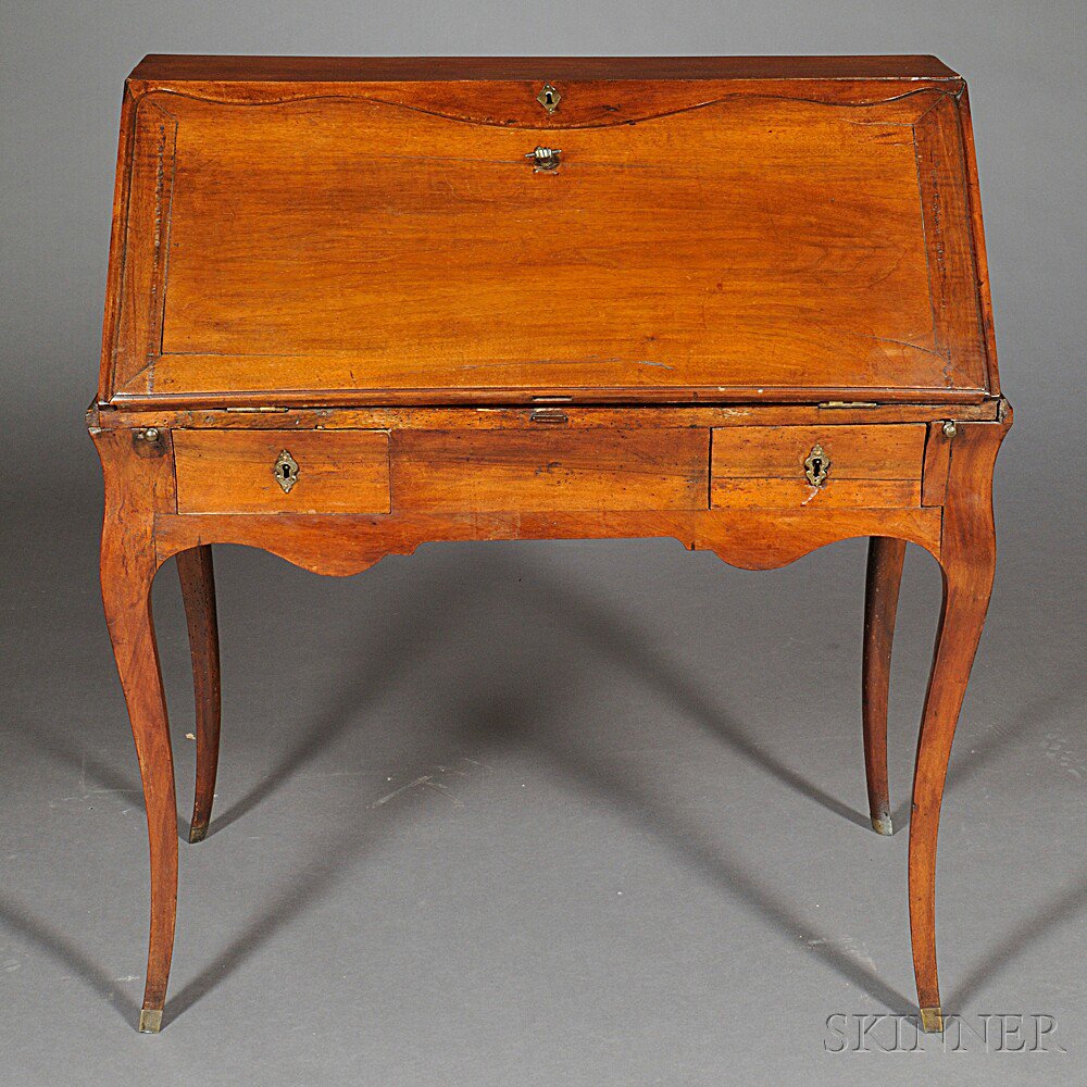 Appraisal: Louis XV Bureau de Dame c the slant lid with