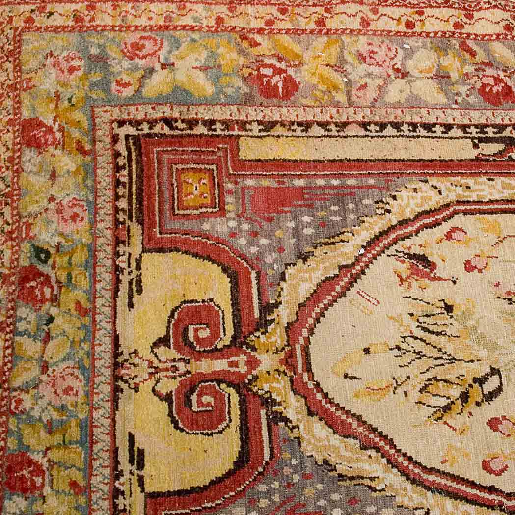 Appraisal: Koulah Carpet West Anatolia dated The central circular medallion flanked