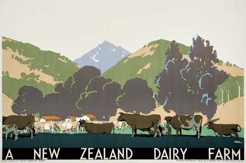 Appraisal: FRANK NEWBOULD A NEW ZEALAND DAIRY FARM x inches St