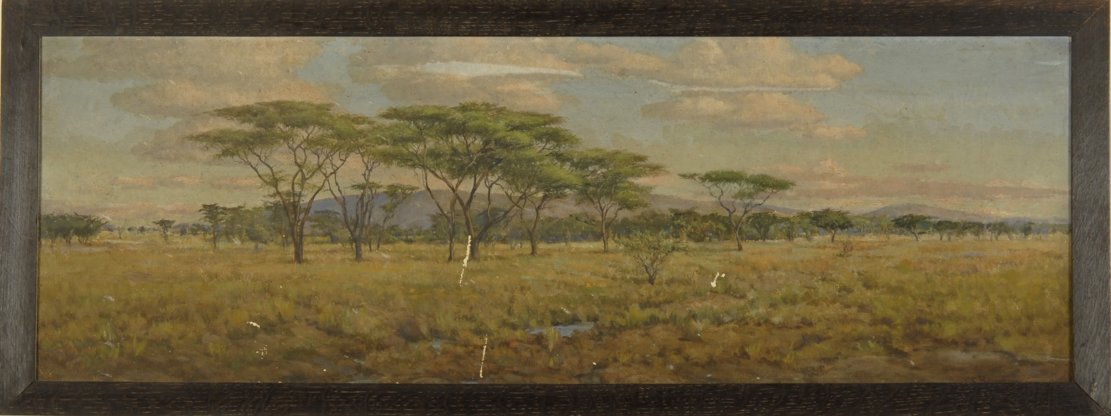 Appraisal: CLARENCE CLARK ROSENKRANZAmerican - Panoramic view of the Serengeti Africa