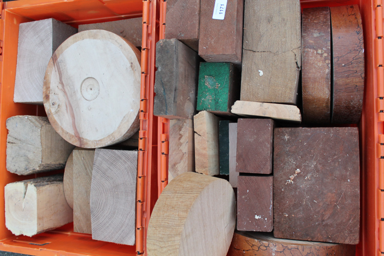 Appraisal: An assortment of woodworking blanks