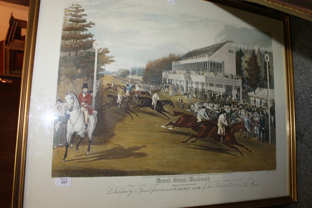 Appraisal: th Century EngravingThe Grand Stand Goodwood engraved by Charles Hunt