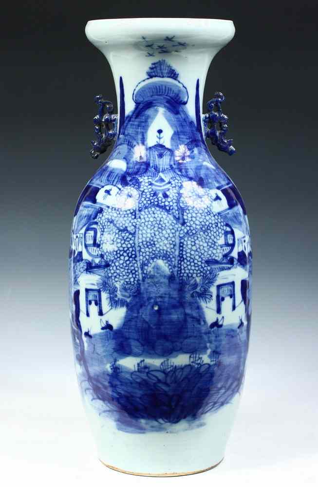 Appraisal: CHINESE PORCELAIN VASE - Tung Chih Baluster Floor Vase decorated