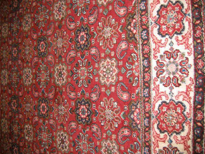 Appraisal: MAHAL ROOM RUG The red field with allover floral pattern