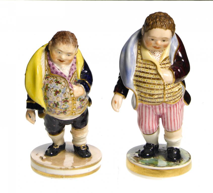 Appraisal: A BLOOR DERBY FIGURE OF A TOPER AND A SAMPSON