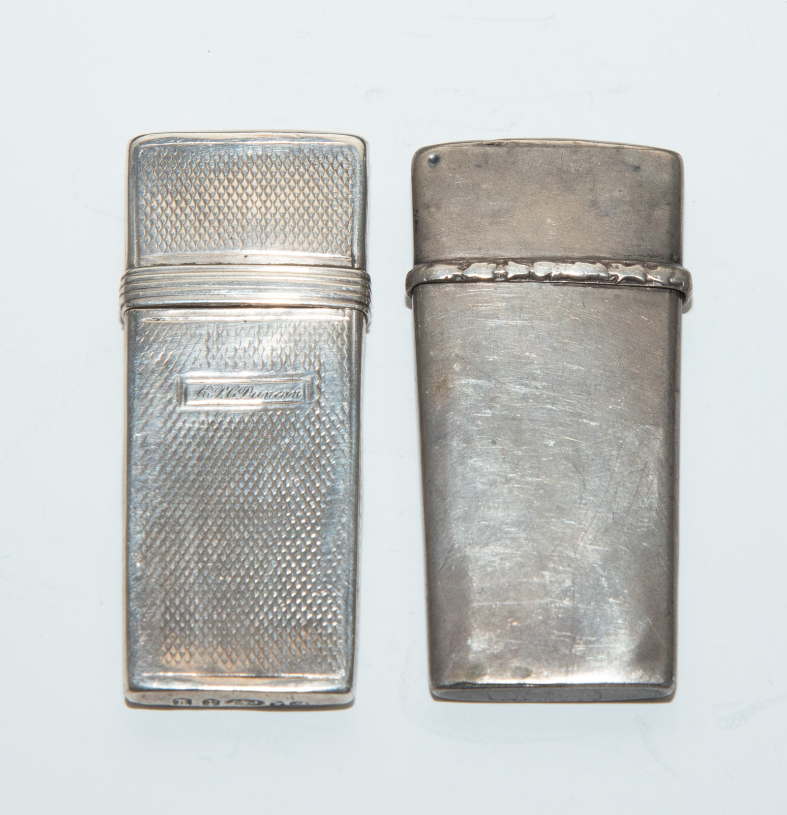 Appraisal: WILLIAM IV SILVER-CASED LANCET Birmingham and one probably George III