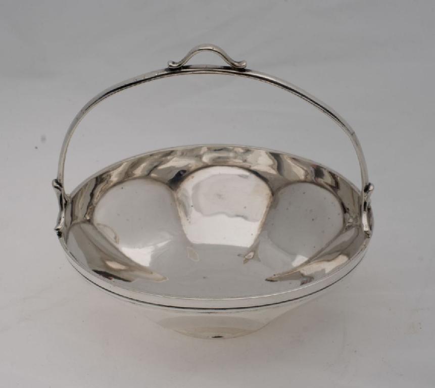 Appraisal: GEORGE V SILVER FOOTED BASKET ELKINGTON CO BIRMINGHAM of circular