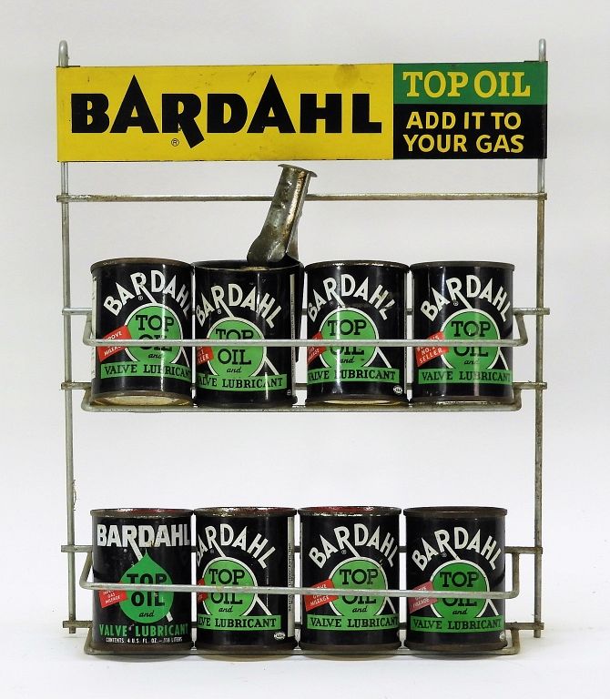 Appraisal: Bardahl Auto Advertising Valve Oil Can Display United States th