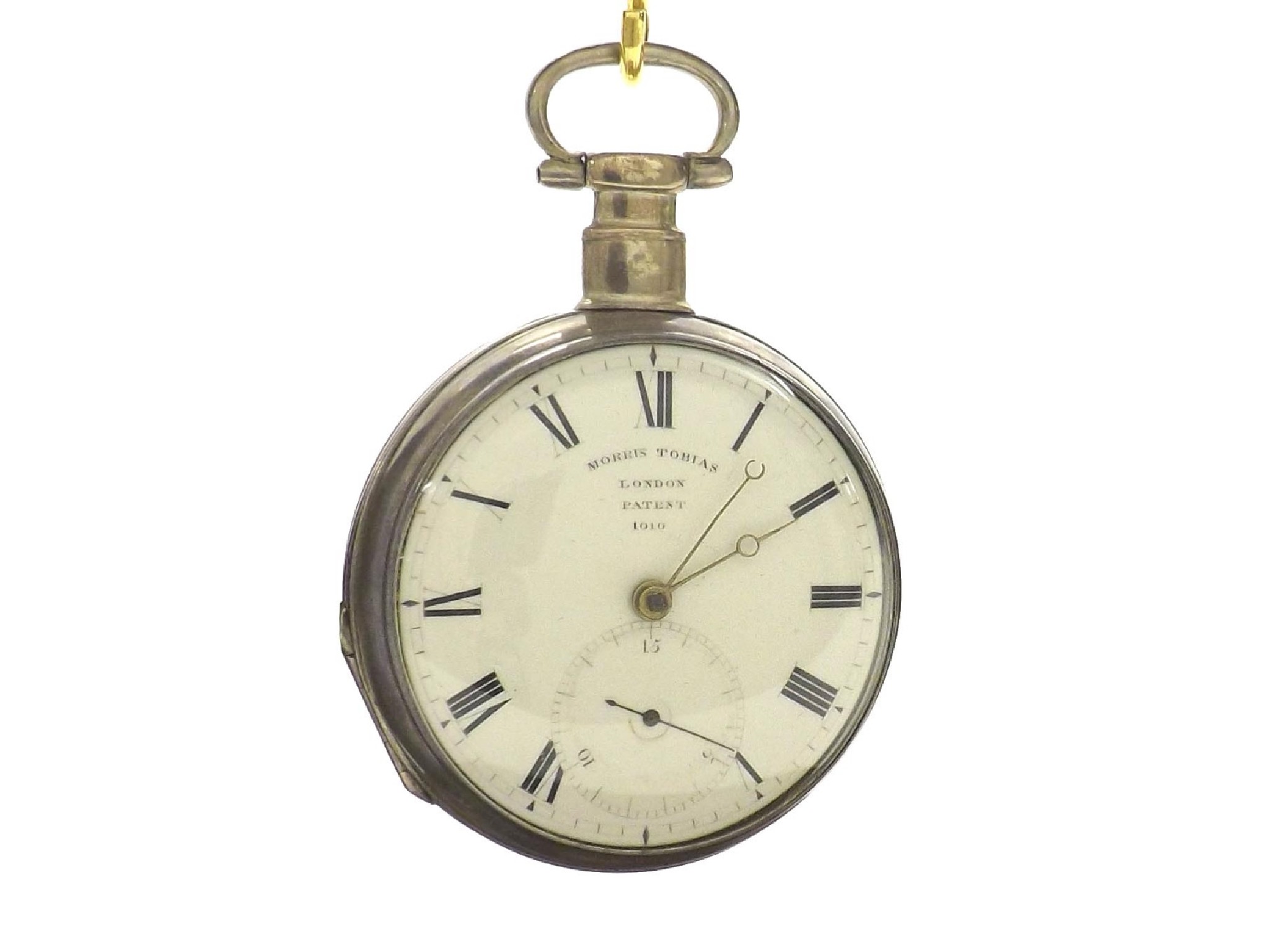 Appraisal: Morris Tobias London silver fusee 'Patent' rack lever pocket watch