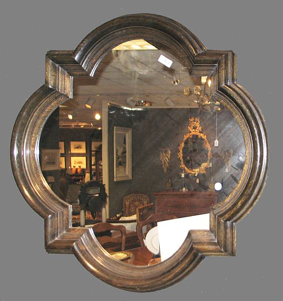 Appraisal: A Rococo style oak wall mirror height in width in