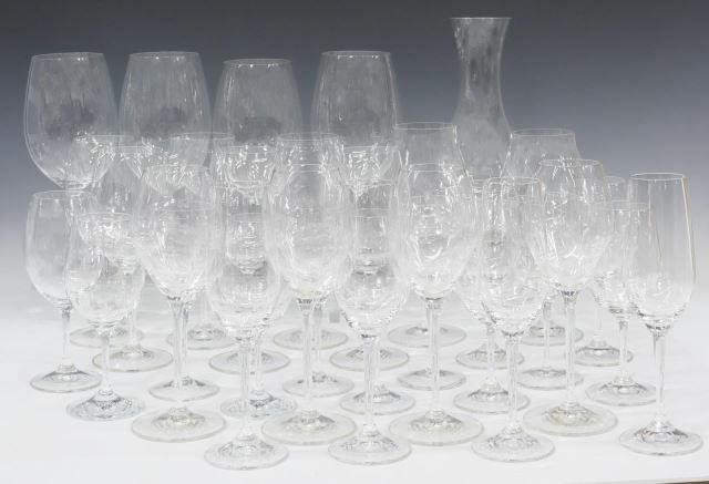 Appraisal: lot of Riedel colorless glass stemware and decanter all having