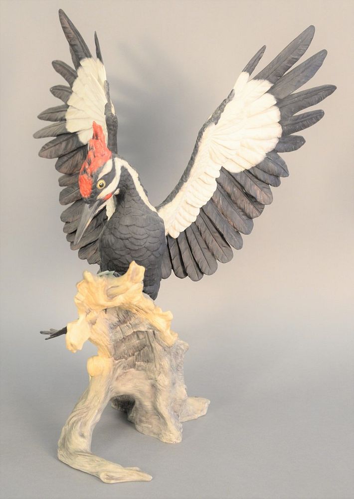 Appraisal: Boehm Pileated Woodpecker limited edition porcelain sculpture by Edward Marshall