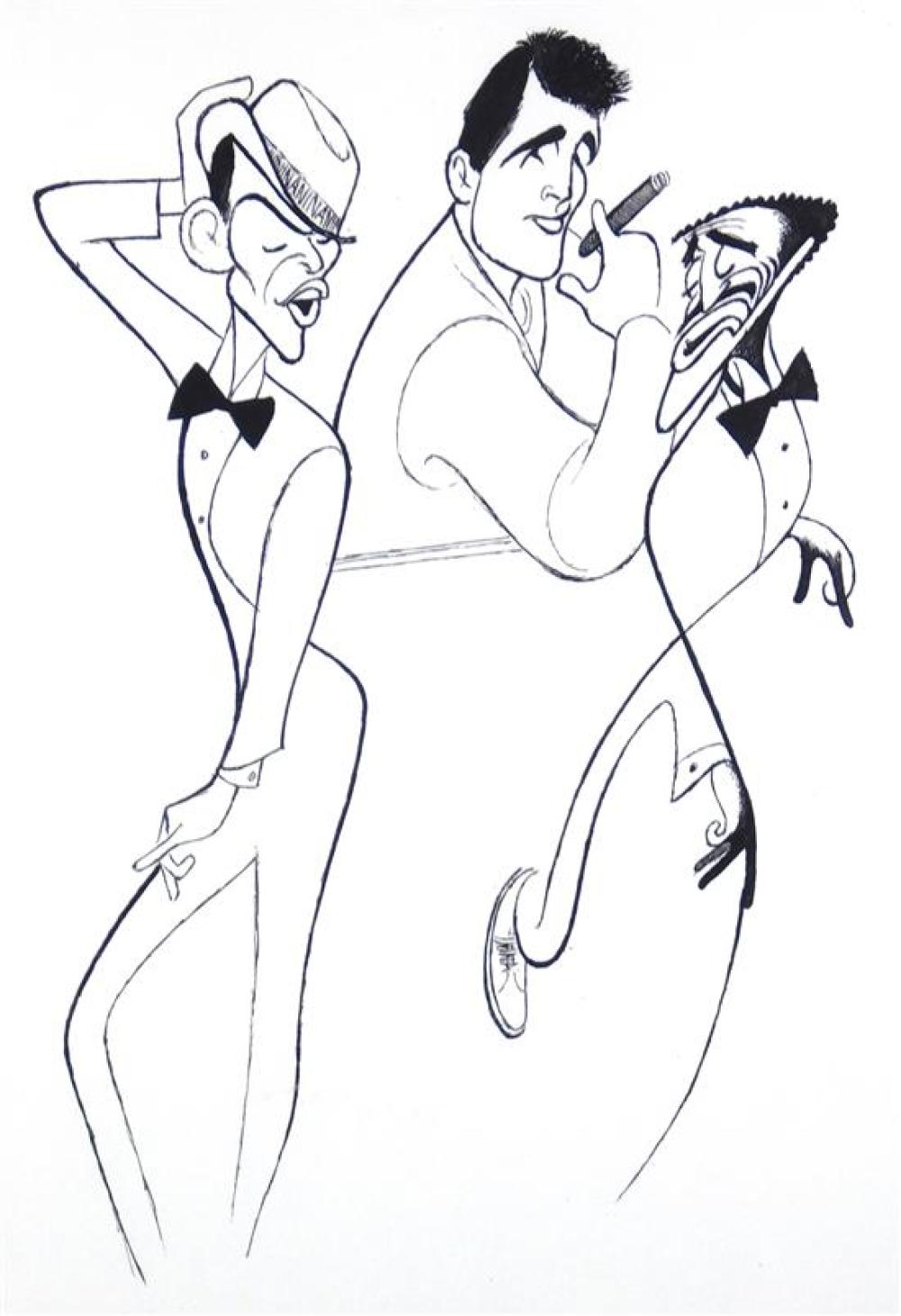 Appraisal: Al Hirschfeld American - The Summit etching edition depicts Dean