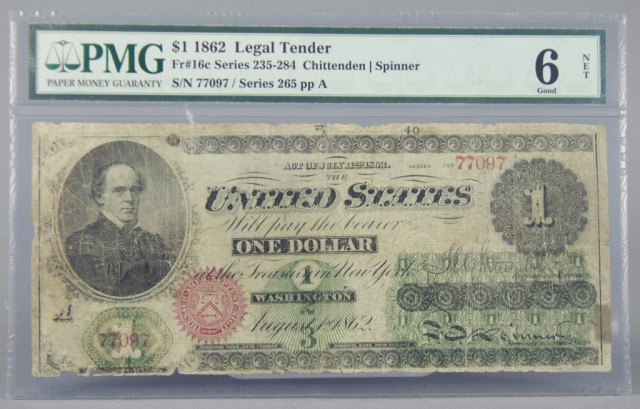 Appraisal: Legal Tender U S Note - FR CSeries - Certified