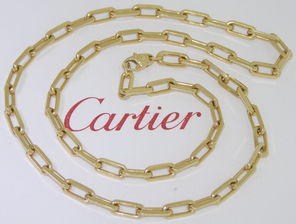 Appraisal: Cartier K Link Chain Necklace Retail Cartier k Yellow Gold