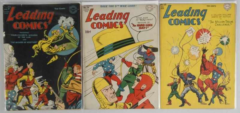 Appraisal: Lot of s Leading Comics Description This lot includes issues