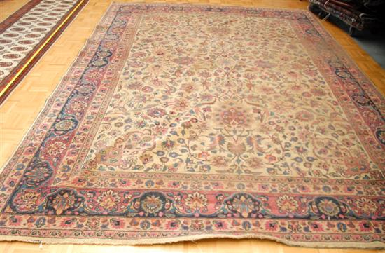 Appraisal: A Semi Antique Qushan Rug worn ' x '