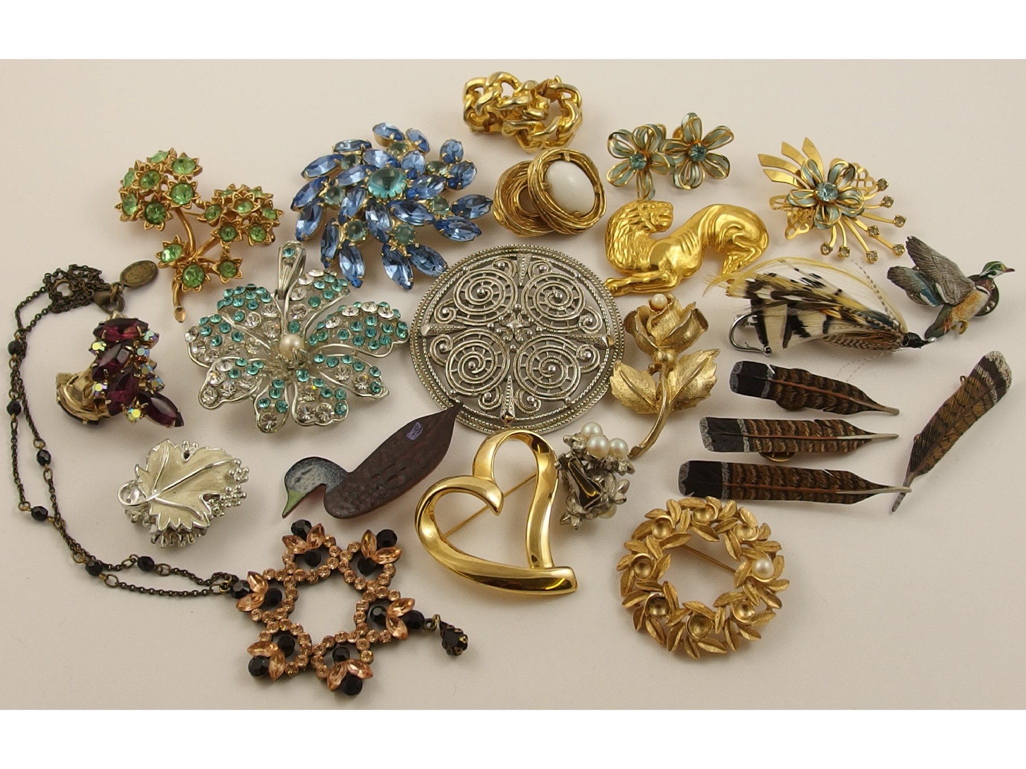 Appraisal: A good collection of vintage costume jewellery to include YSL