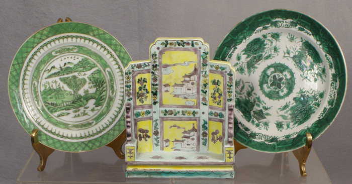 Appraisal: Chinese export porcelain lot of pcs to include a green