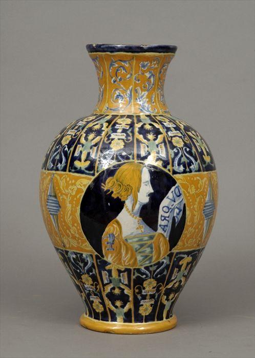 Appraisal: Italian Renaissance-Style Maiolica Vase in