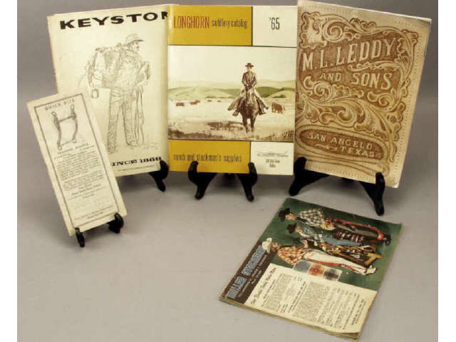 Appraisal: Collection of saddlery and stockmans catalog includes brochure by Ervin