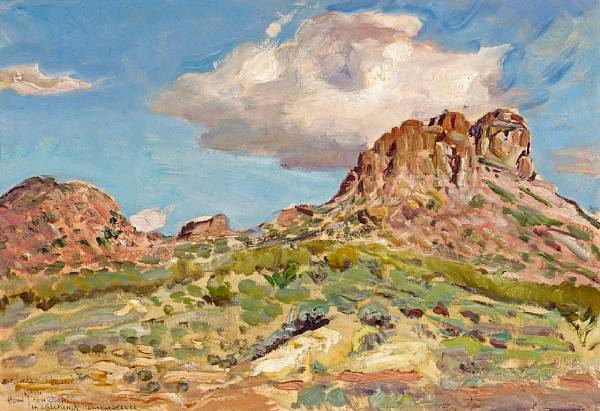 Appraisal: Paul Dougherty American - Western Landscape signed and indistinctly inscribed