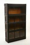 Appraisal: BOOKCASE - Circa four section stacking Barrister bookcase made by