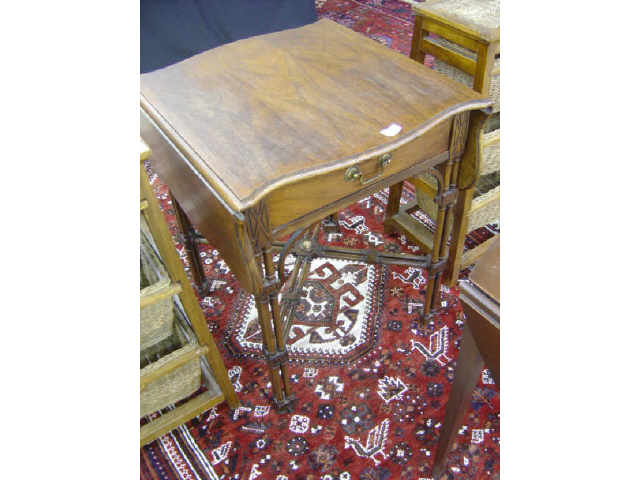 Appraisal: DROP LEAF LAMP TABLE